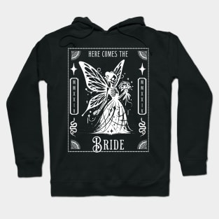 Here Comes The Skeleton Bride Fairy Gothic Cottagecore Tarot Hoodie